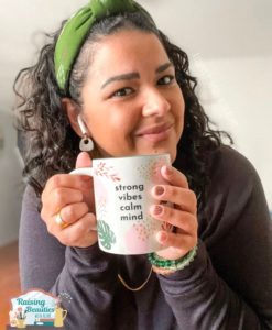 An Aloette Influencer Holding Coffee Mug 